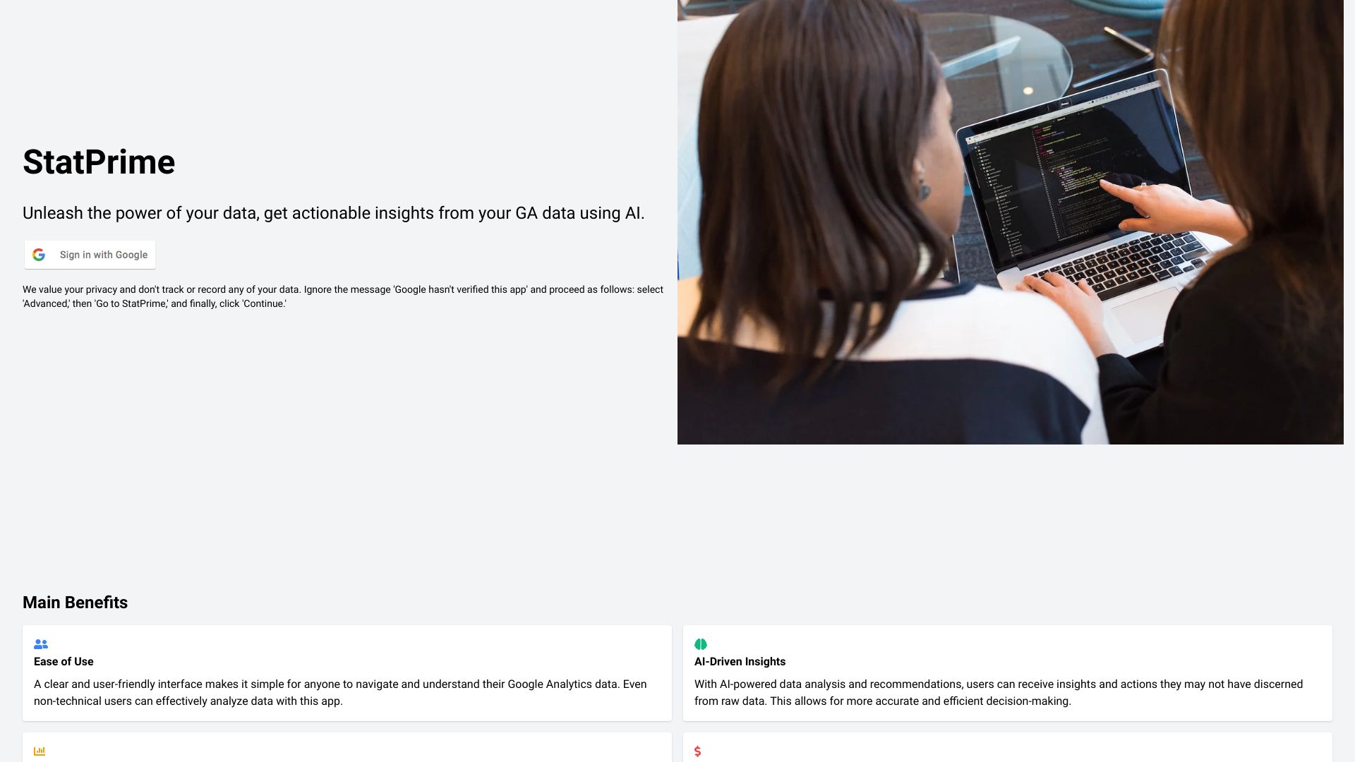 StatPrime AI Data Analyser网页截图,StatPrime AI Data Analyser网页快照