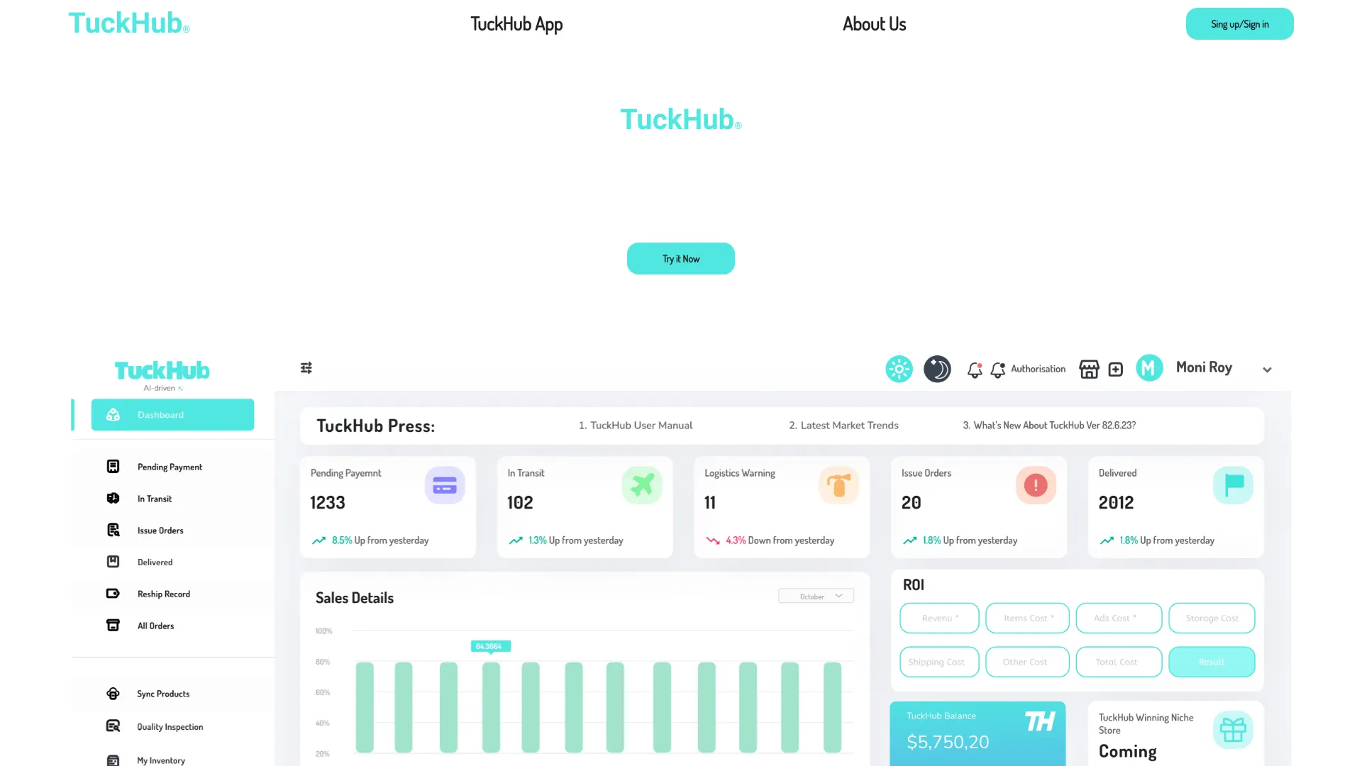 TuckHub网页截图,TuckHub网页快照