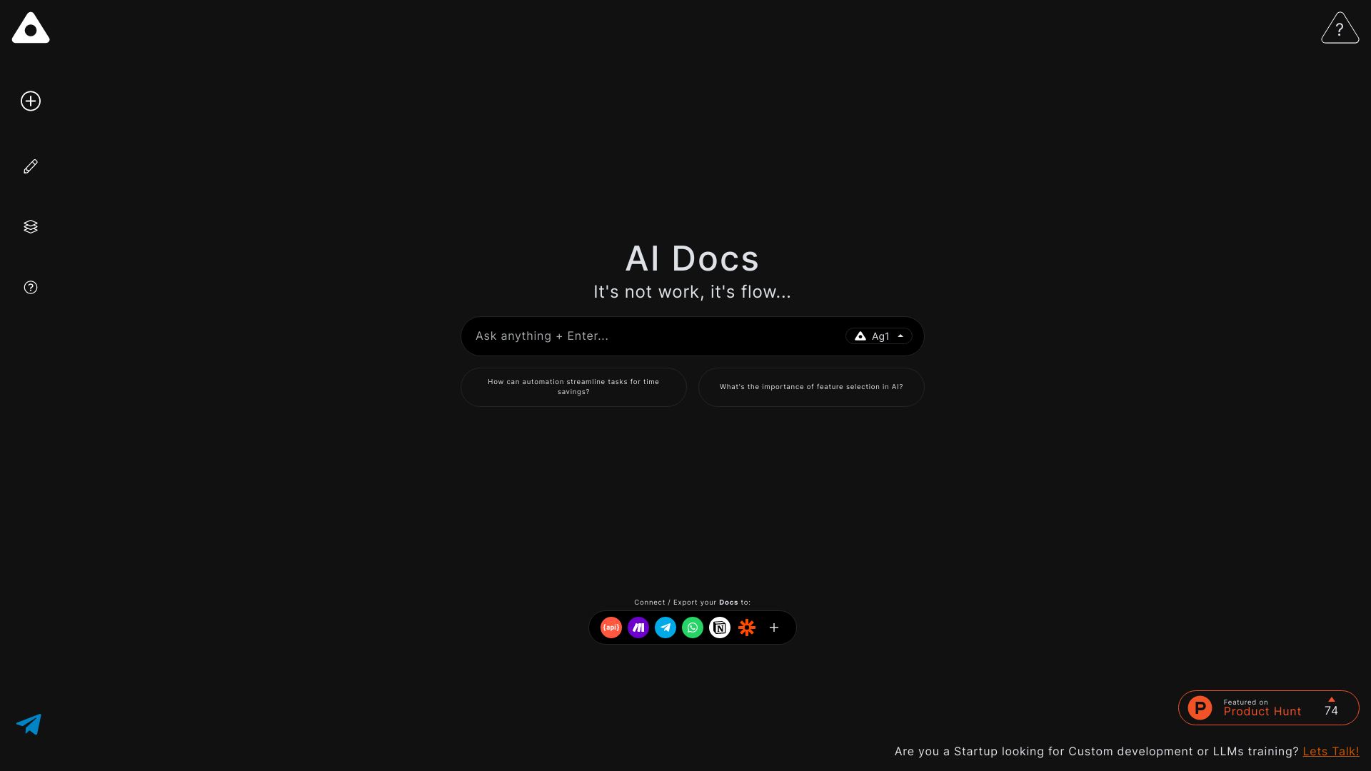 AI Docs网页截图,AI Docs网页快照