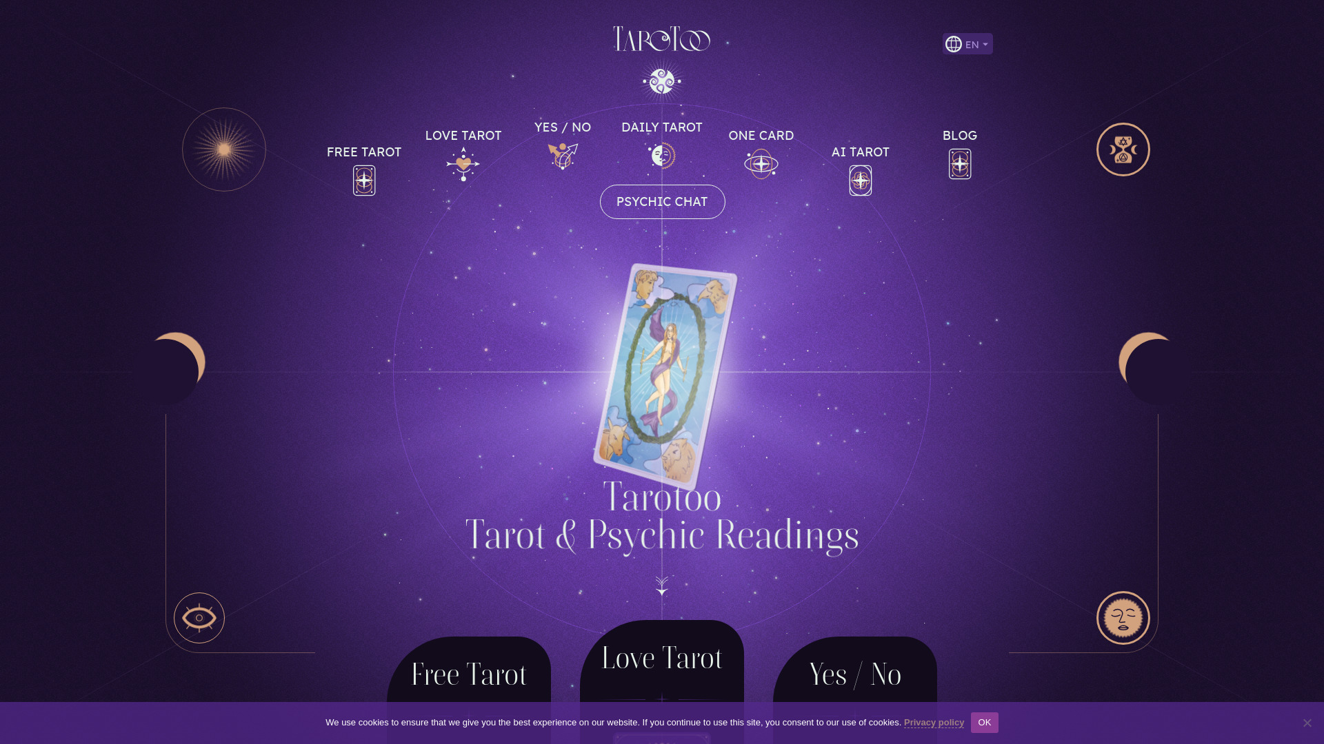 Tarotoo网页截图,Tarotoo网页快照