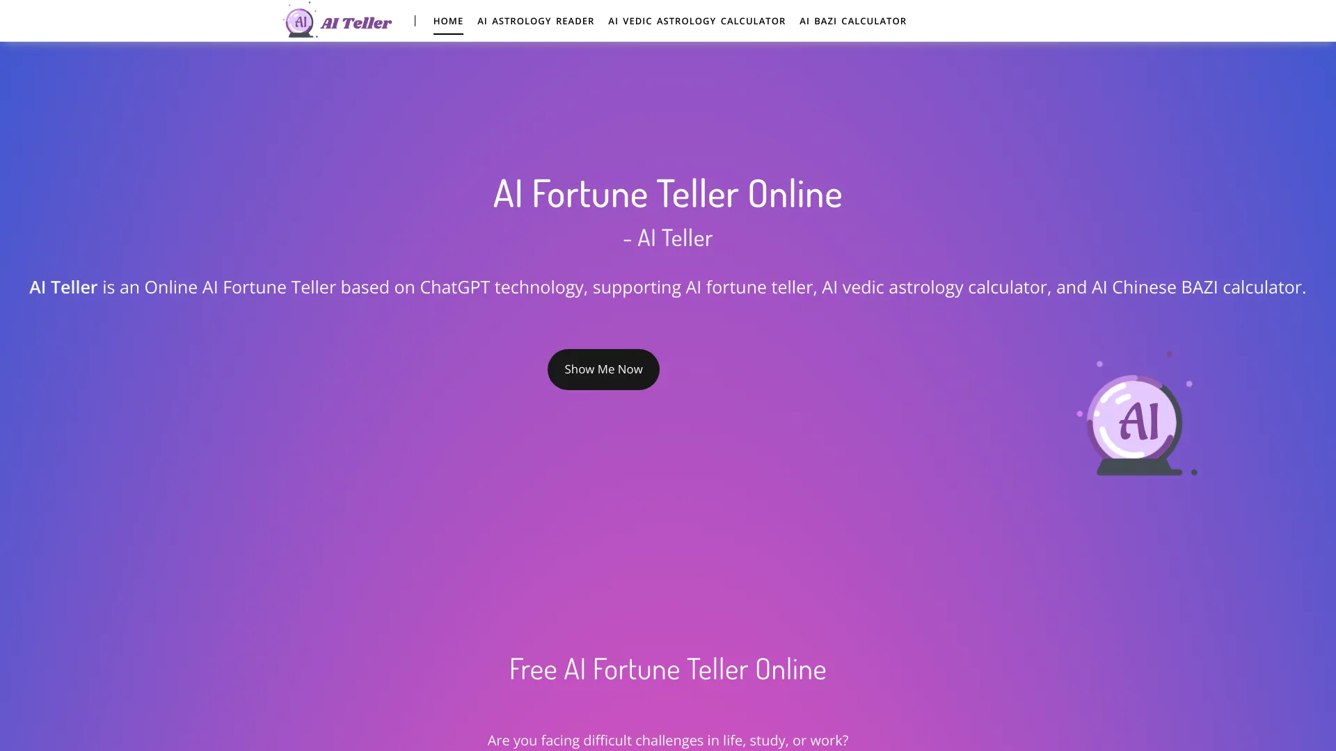 AI Teller网页截图,AI Teller网页快照