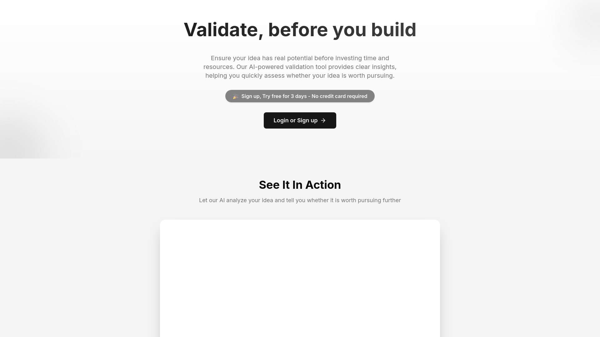 Validate-First网页截图,Validate-First网页快照