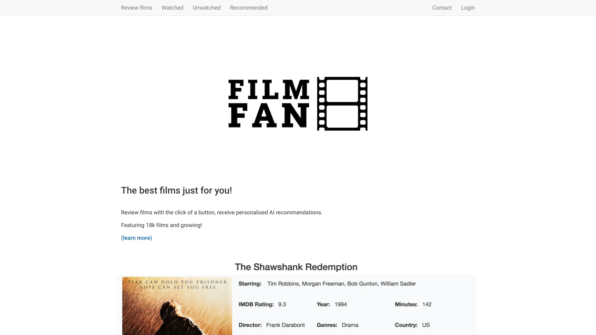 Film Fan网页截图,Film Fan网页快照