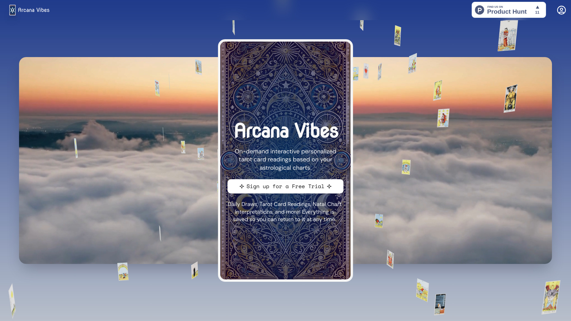 Arcana Vibes网页截图,Arcana Vibes网页快照