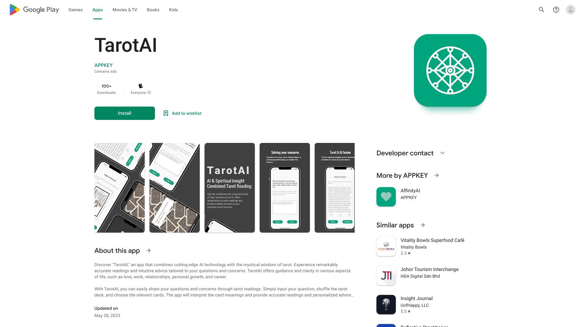 Tarot GPT网页截图,Tarot GPT网页快照