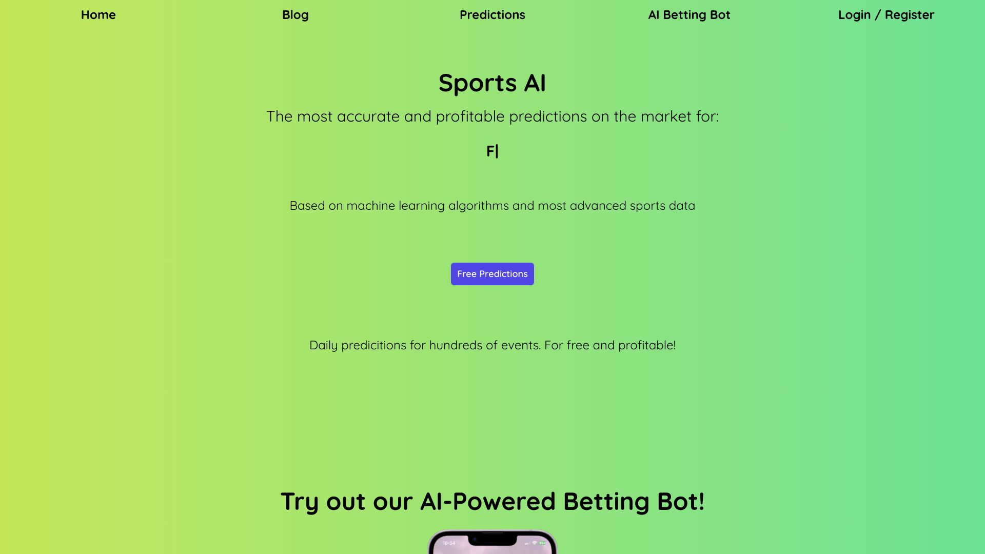 Sports AI网页截图,Sports AI网页快照