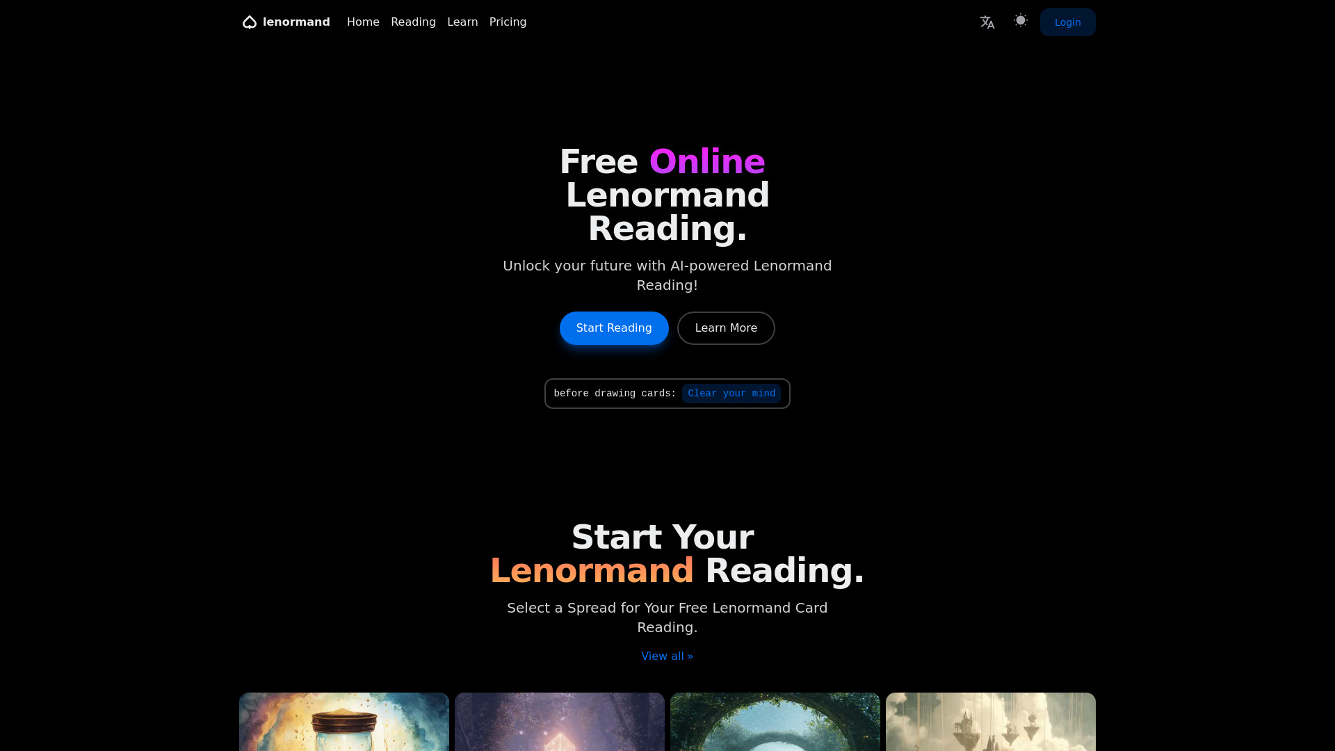 Lenormand Online网页截图,Lenormand Online网页快照