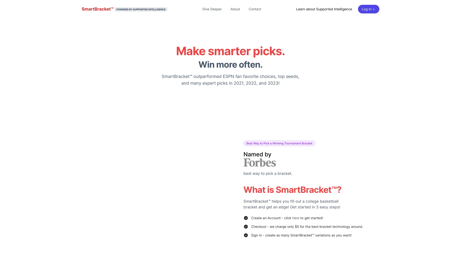 Smart Bracket网页截图,Smart Bracket网页快照