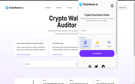 ChainAware.ai网页截图,ChainAware.ai网页快照