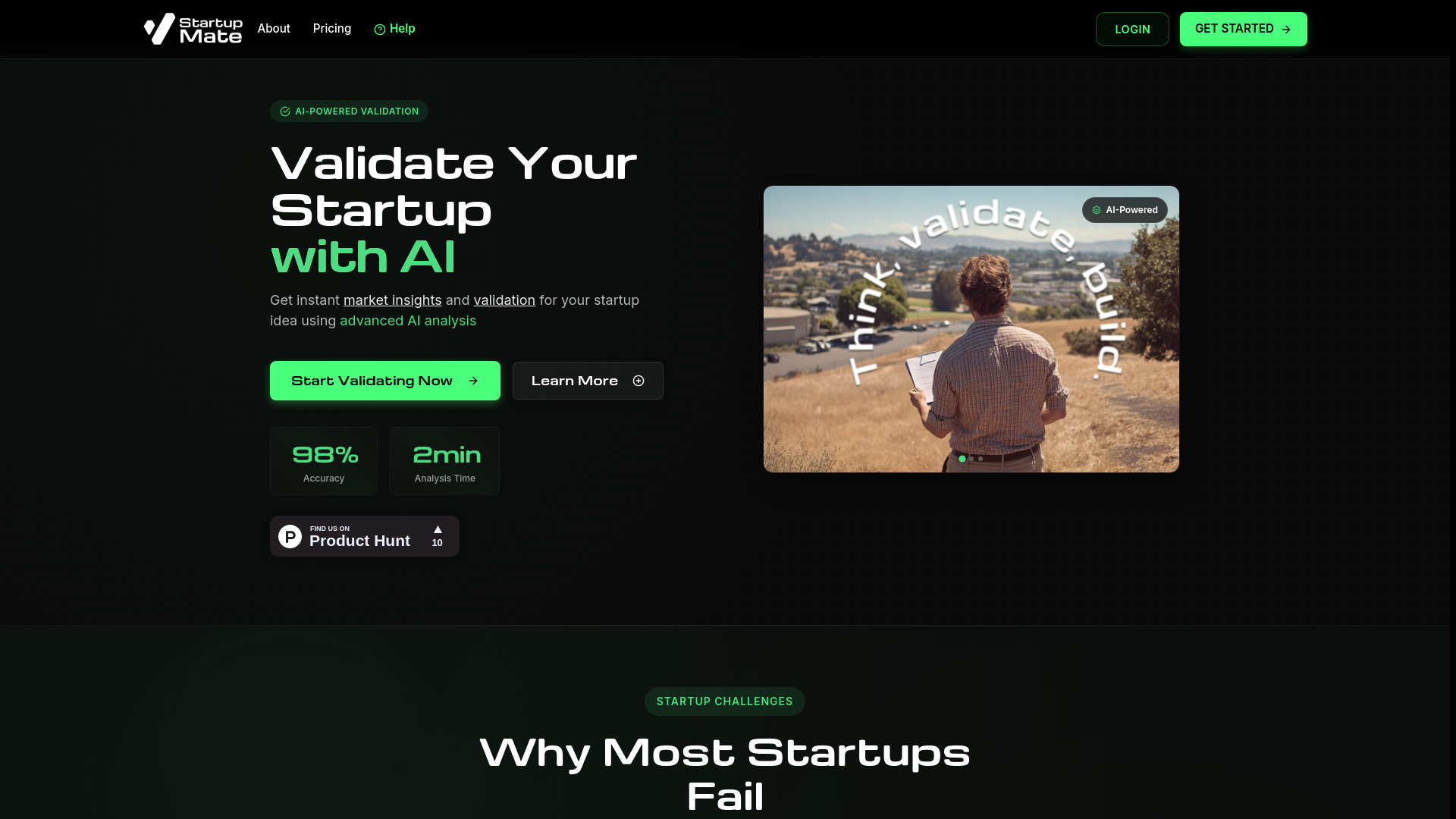 StartupMate网页截图,StartupMate网页快照