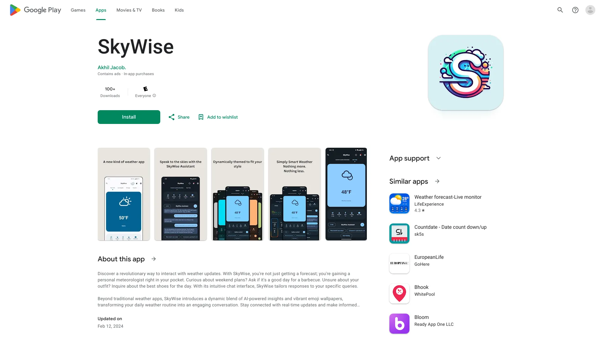 SkyWise网页截图,SkyWise网页快照