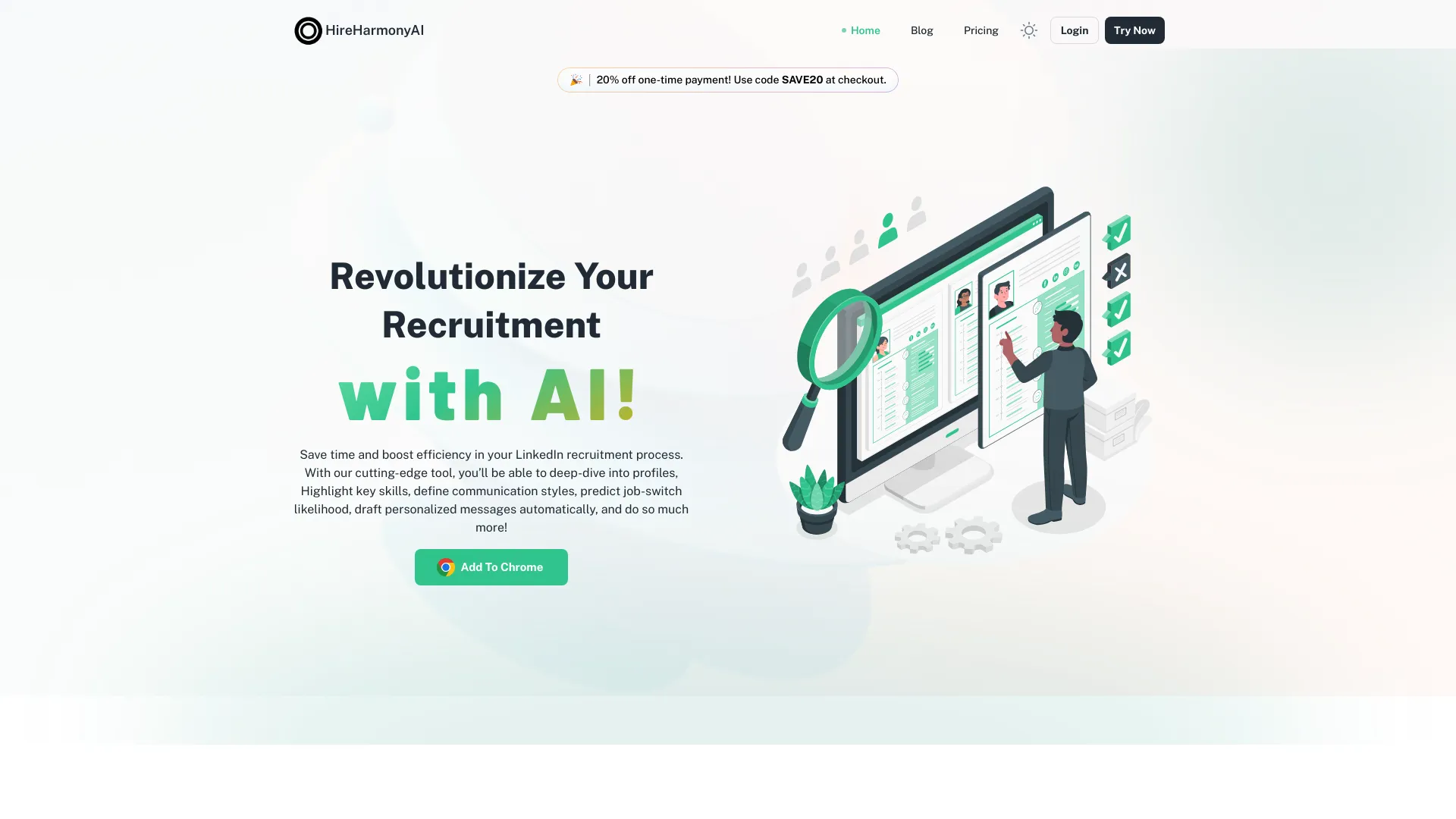HireHarmonyAI网页截图,HireHarmonyAI网页快照