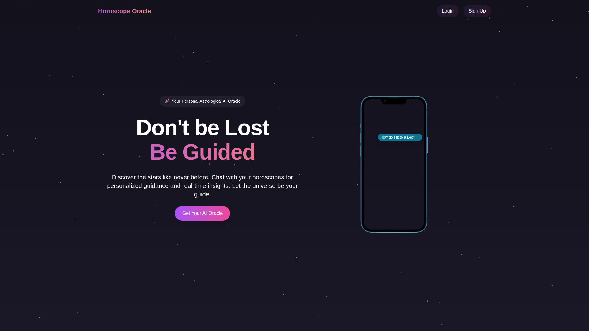Horoscope Oracle网页截图,Horoscope Oracle网页快照
