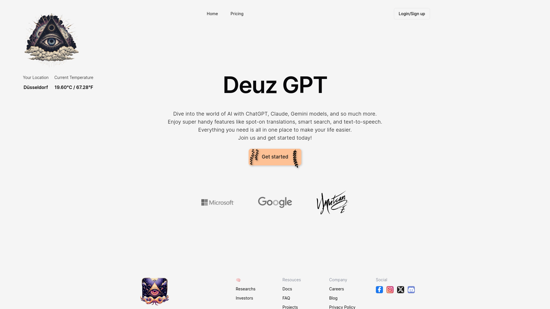 Deuz A.I网页截图,Deuz A.I网页快照