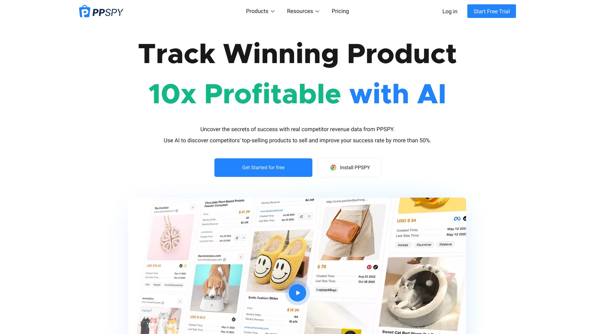 PPSPY – Dropshipping by AI网页截图,PPSPY – Dropshipping by AI网页快照