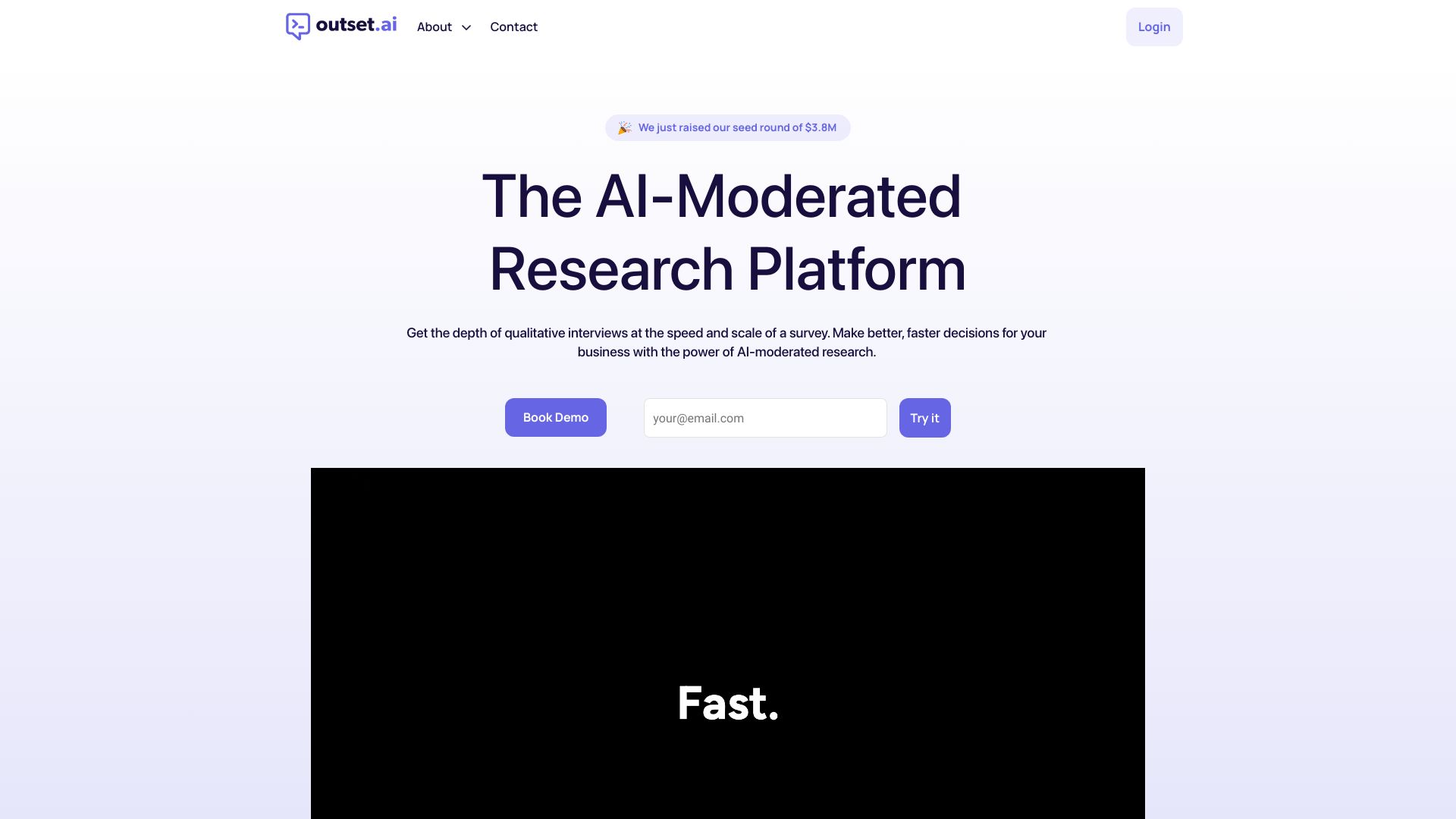 Voice-to-voice AI user interviews网页截图,Voice-to-voice AI user interviews网页快照
