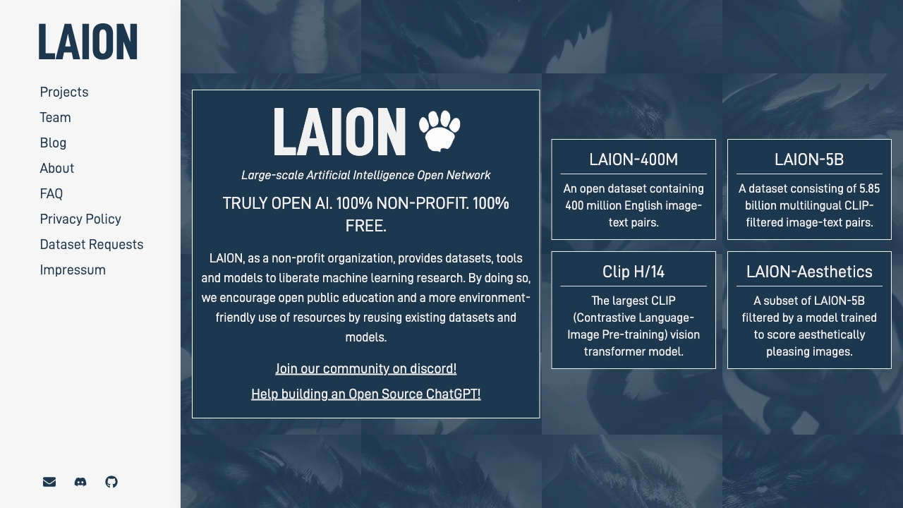 Laion网页截图,Laion网页快照