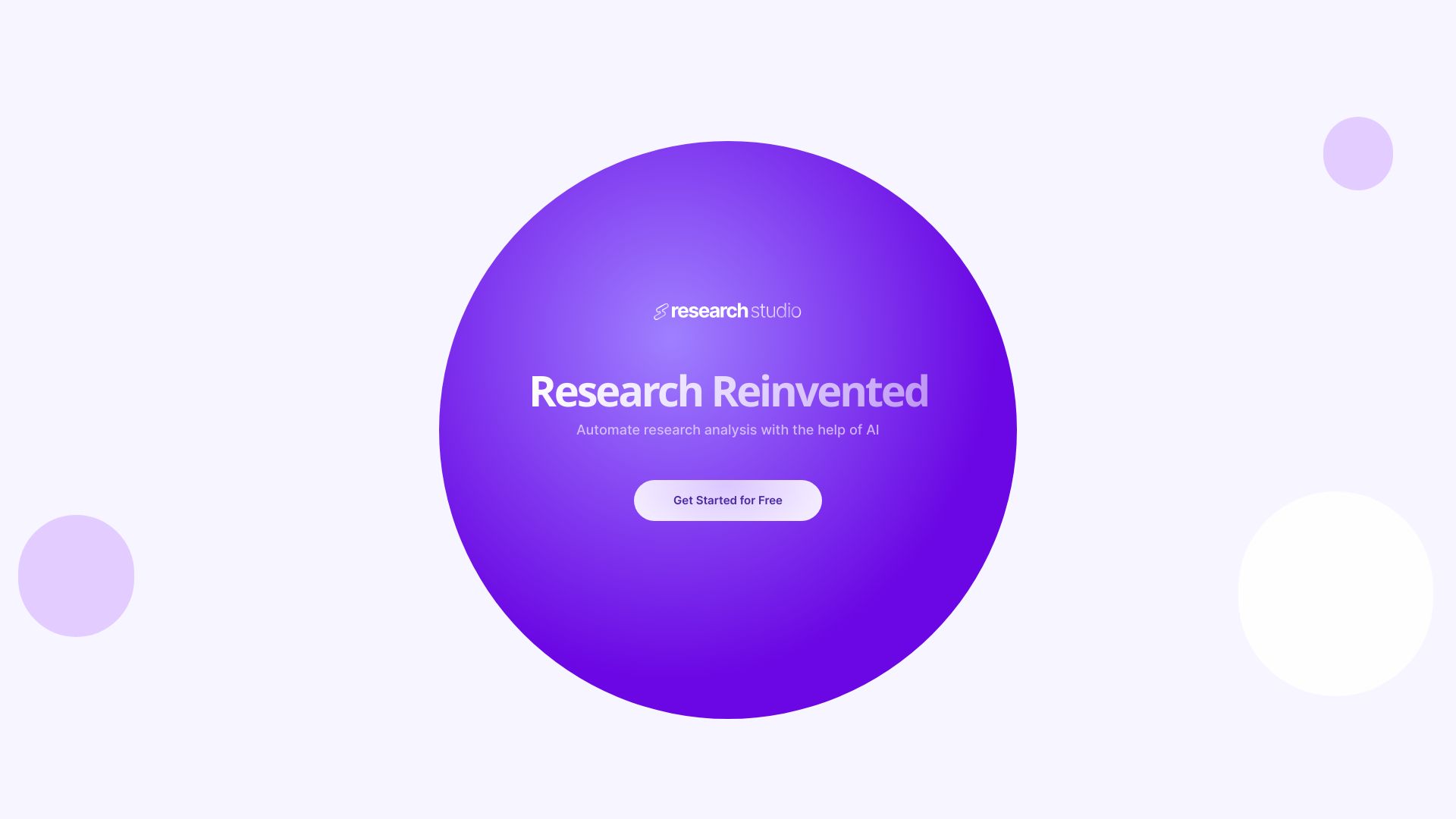 Research Studio网页截图,Research Studio网页快照