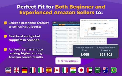 AMZScout PRO AI: Amazon Product Research Tool网页截图,AMZScout PRO AI: Amazon Product Research Tool网页快照