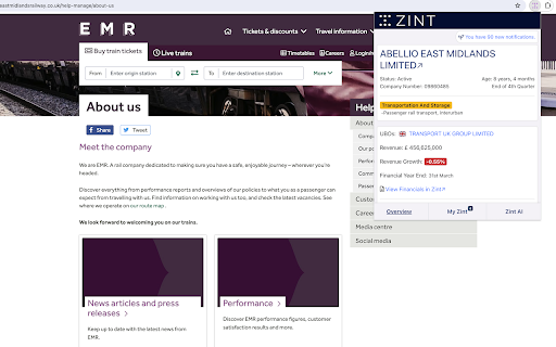 Zint Spotlight – Understand The Business Behind Any Website网页截图,Zint Spotlight – Understand The Business Behind Any Website网页快照