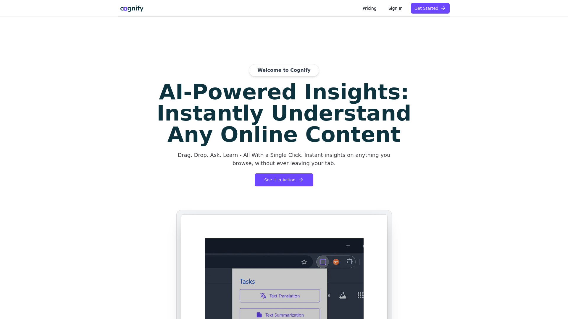 Cognify Insights网页截图,Cognify Insights网页快照