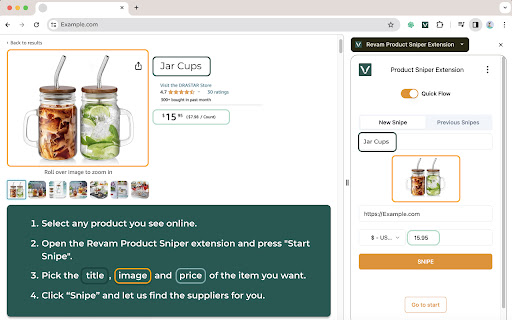 Revam Product Sniper Extension网页截图,Revam Product Sniper Extension网页快照