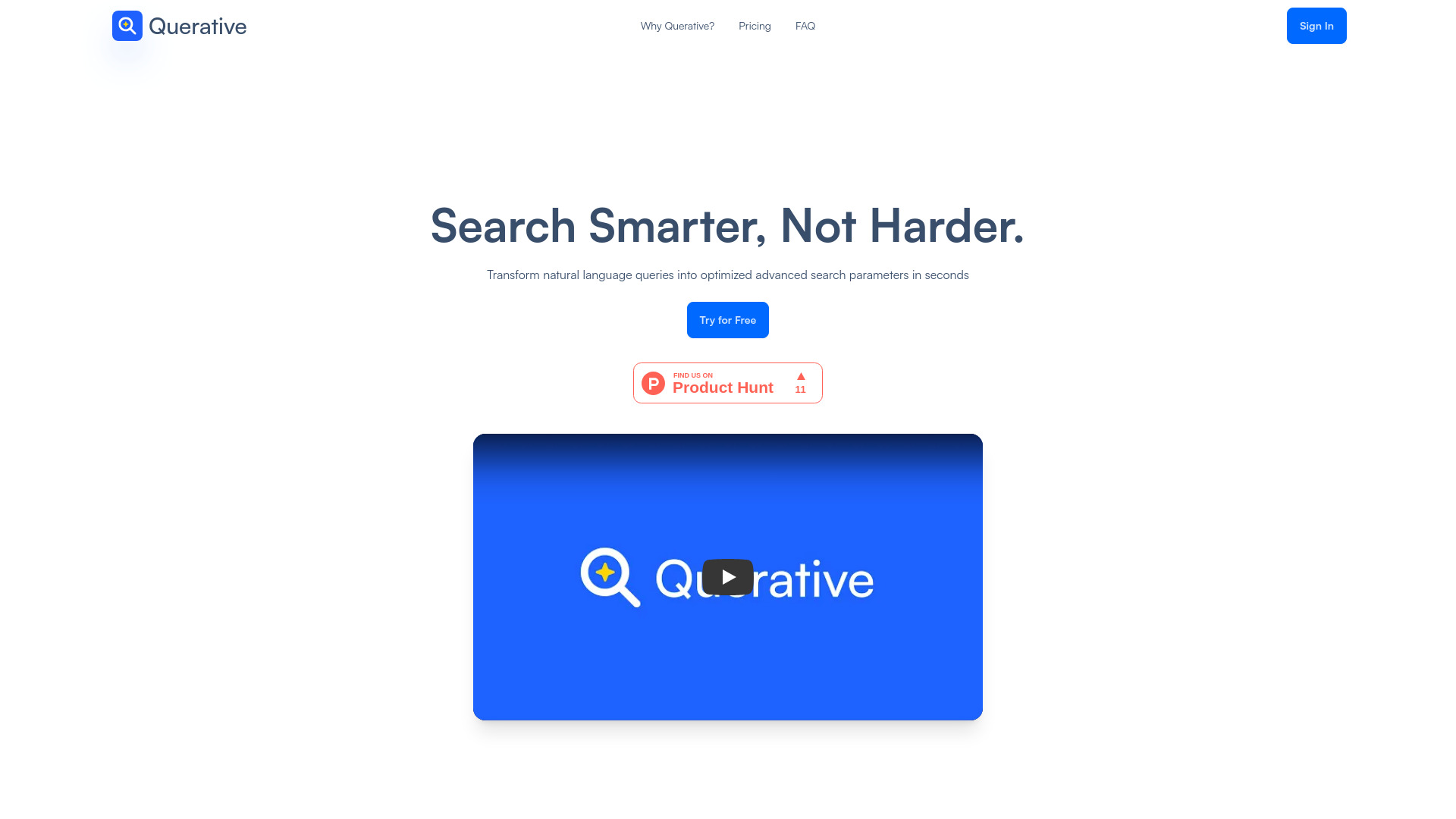 Querative网页截图,Querative网页快照