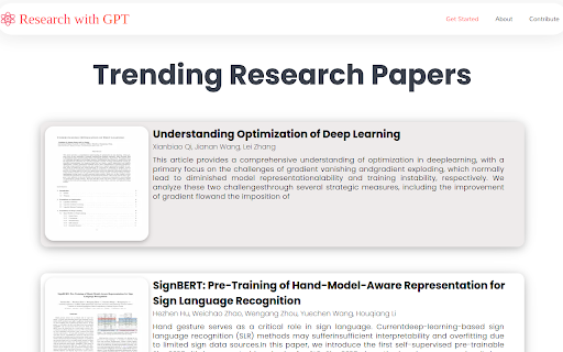 Research With GPT网页截图,Research With GPT网页快照