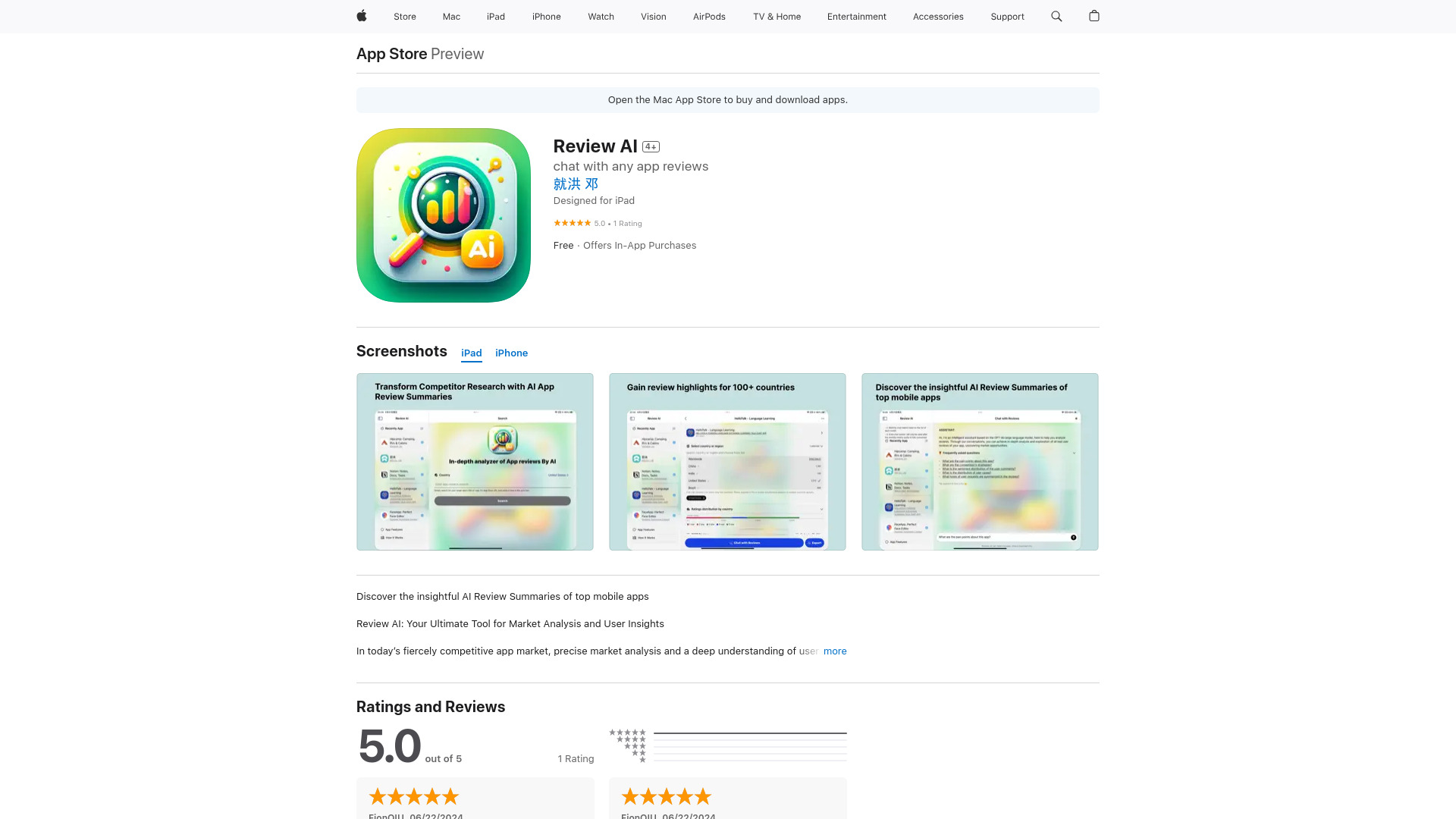 Review AI网页截图,Review AI网页快照