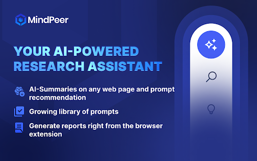 MindPeer Research Assistant网页截图,MindPeer Research Assistant网页快照