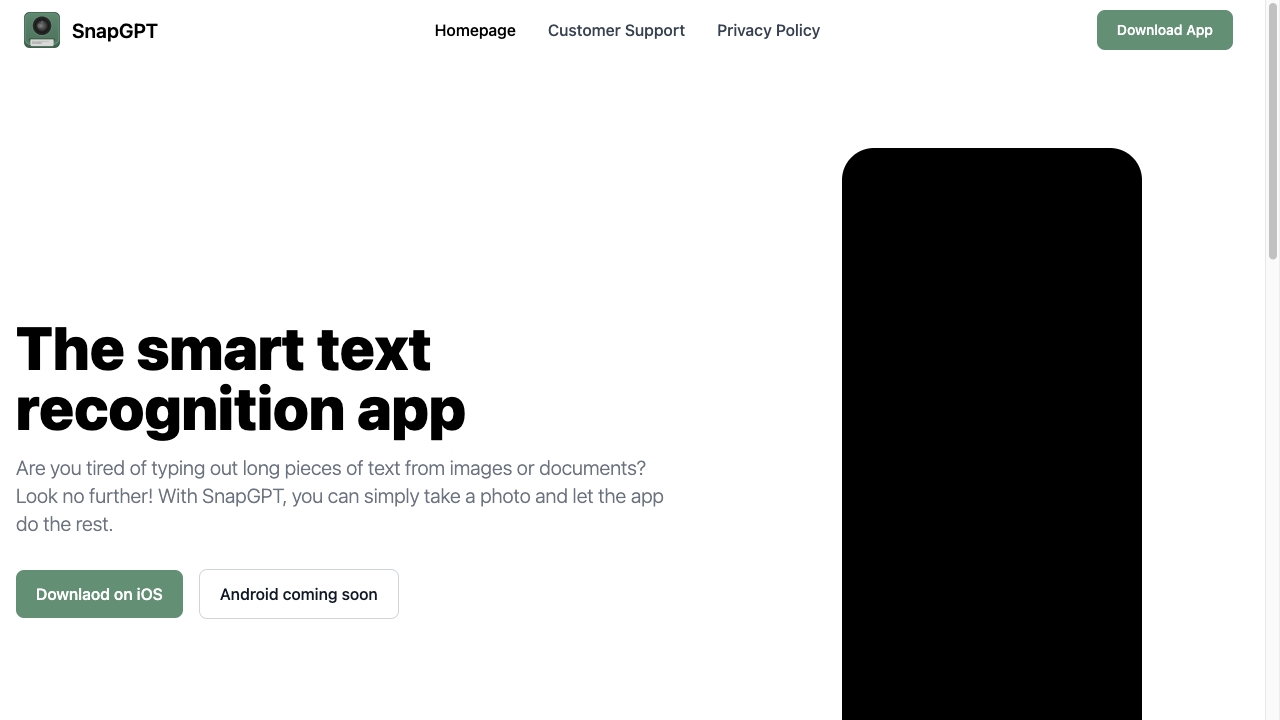 SnapGPT网页截图,SnapGPT网页快照