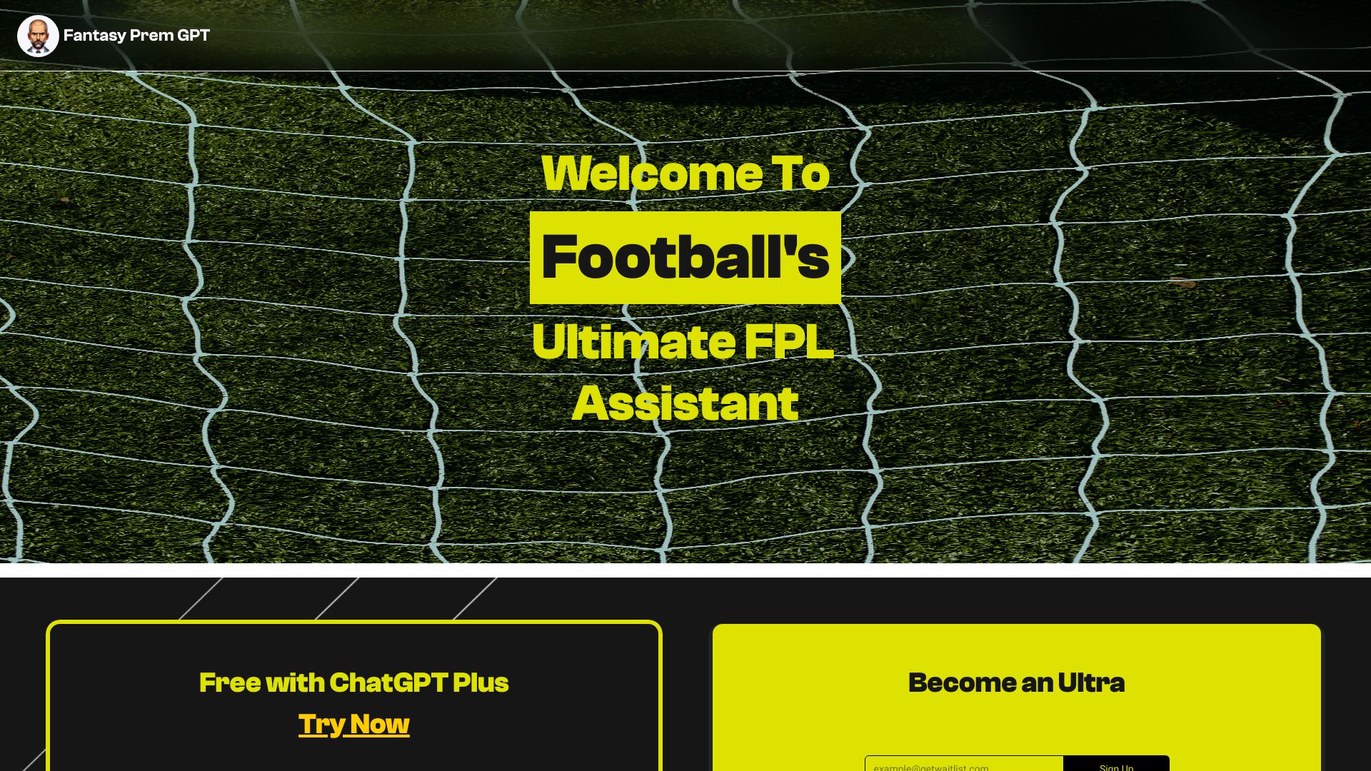 Fantasy Prem GPT (FPL)网页截图,Fantasy Prem GPT (FPL)网页快照