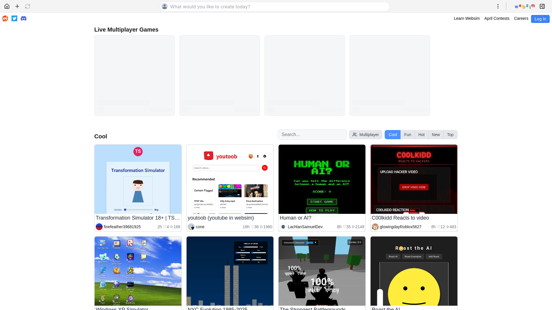 Websim网页截图,Websim网页快照