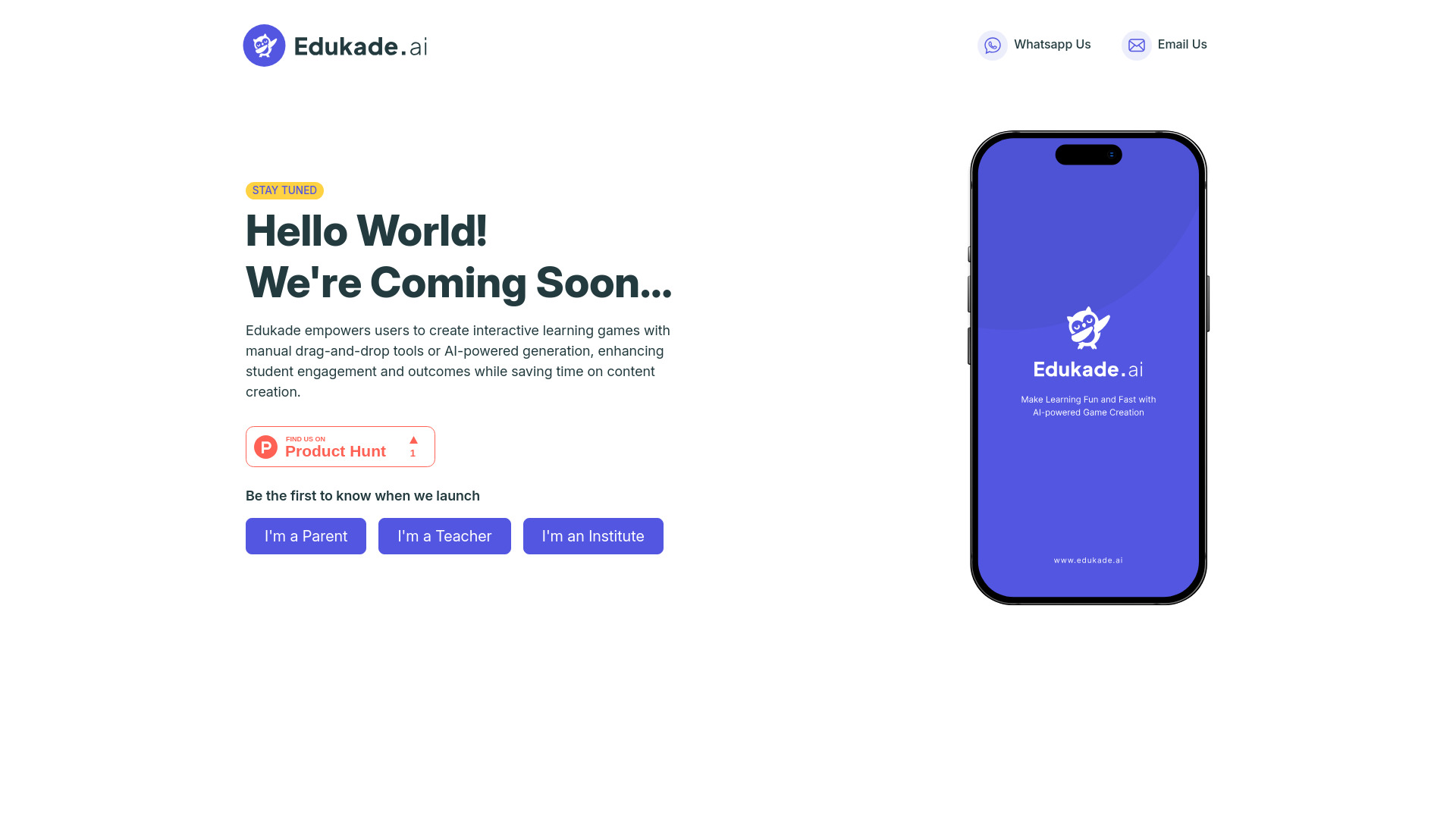 Edukade网页截图,Edukade网页快照