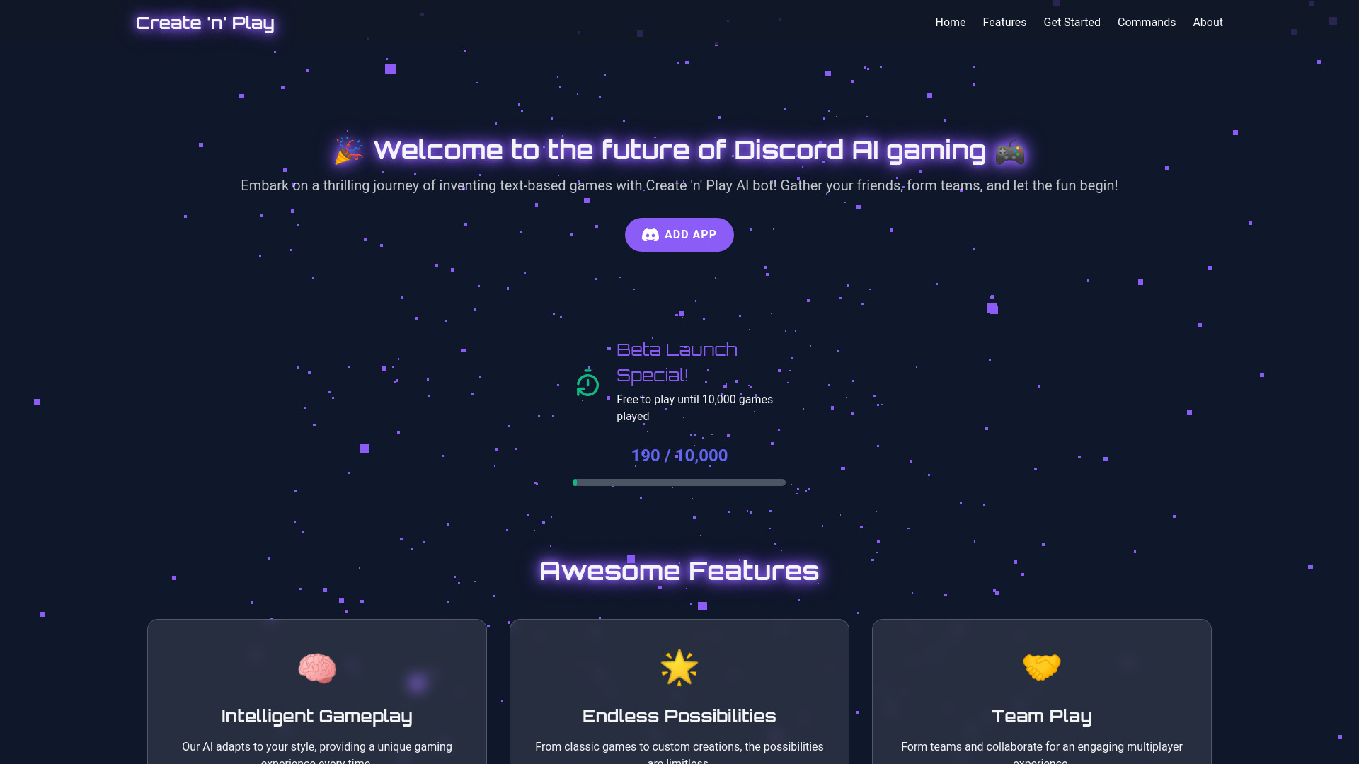 Create n Play网页截图,Create n Play网页快照