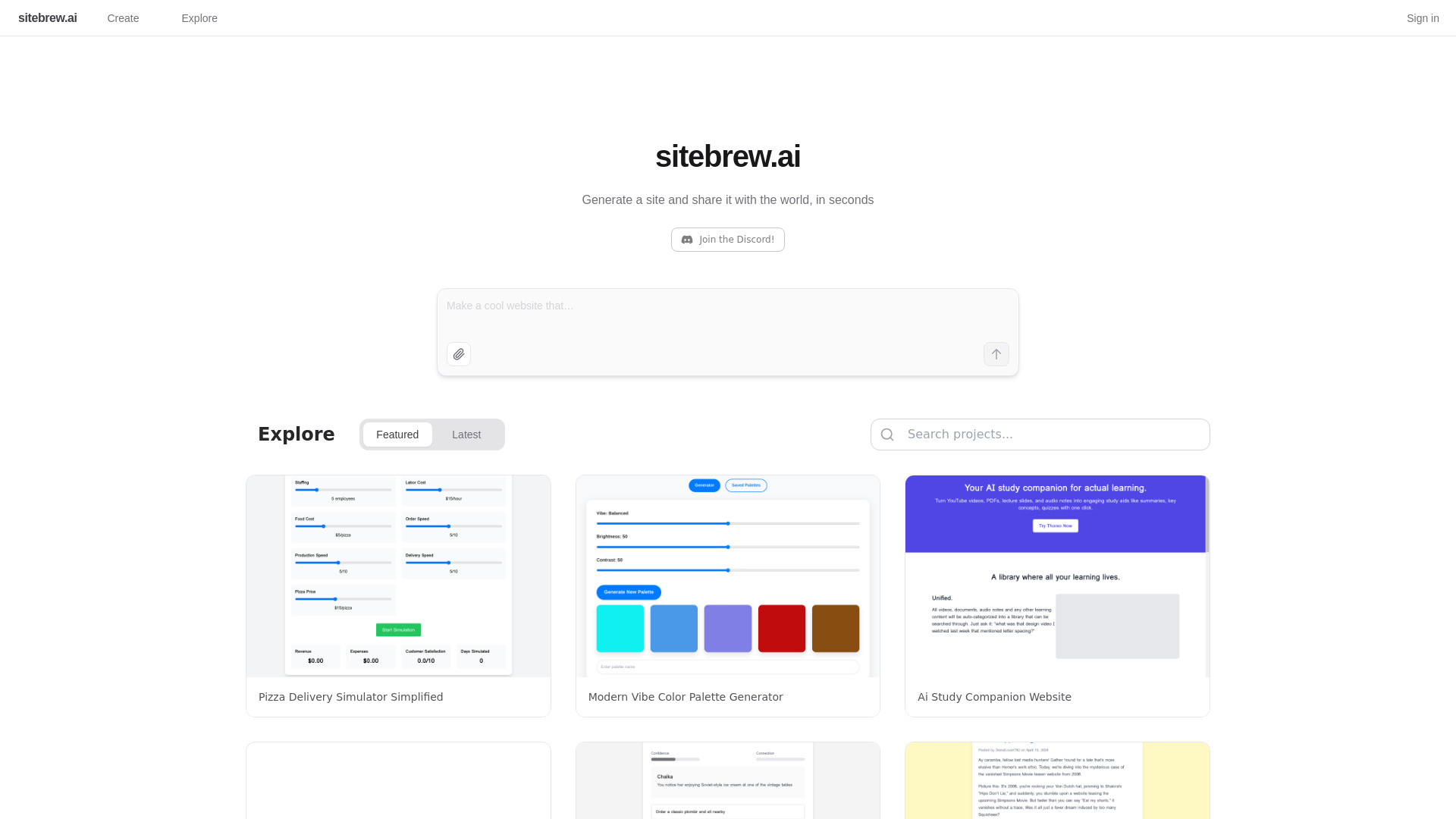 Sitebrew网页截图,Sitebrew网页快照