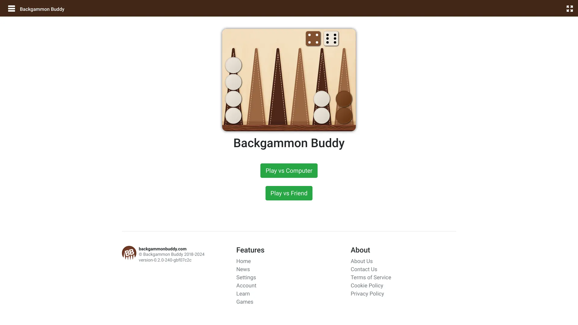 Backgammon Buddy网页截图,Backgammon Buddy网页快照
