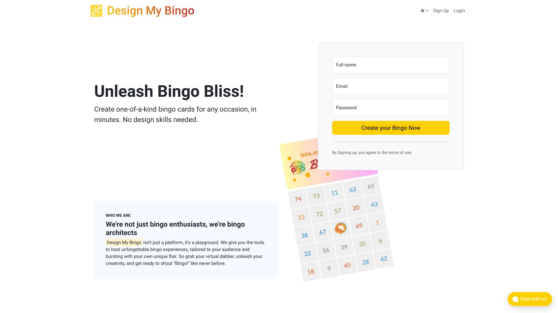 Design My Bingo网页截图,Design My Bingo网页快照