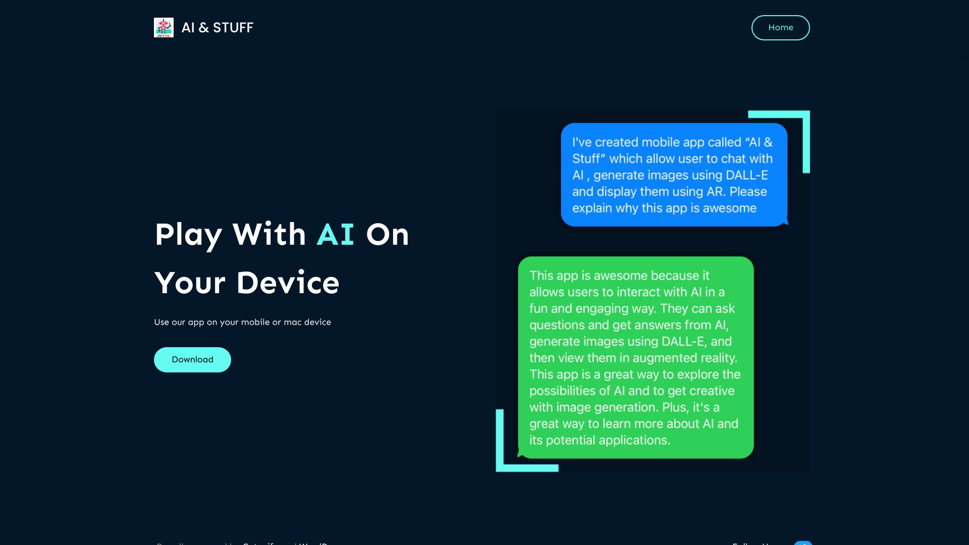 Ai & Stuff网页截图,Ai & Stuff网页快照