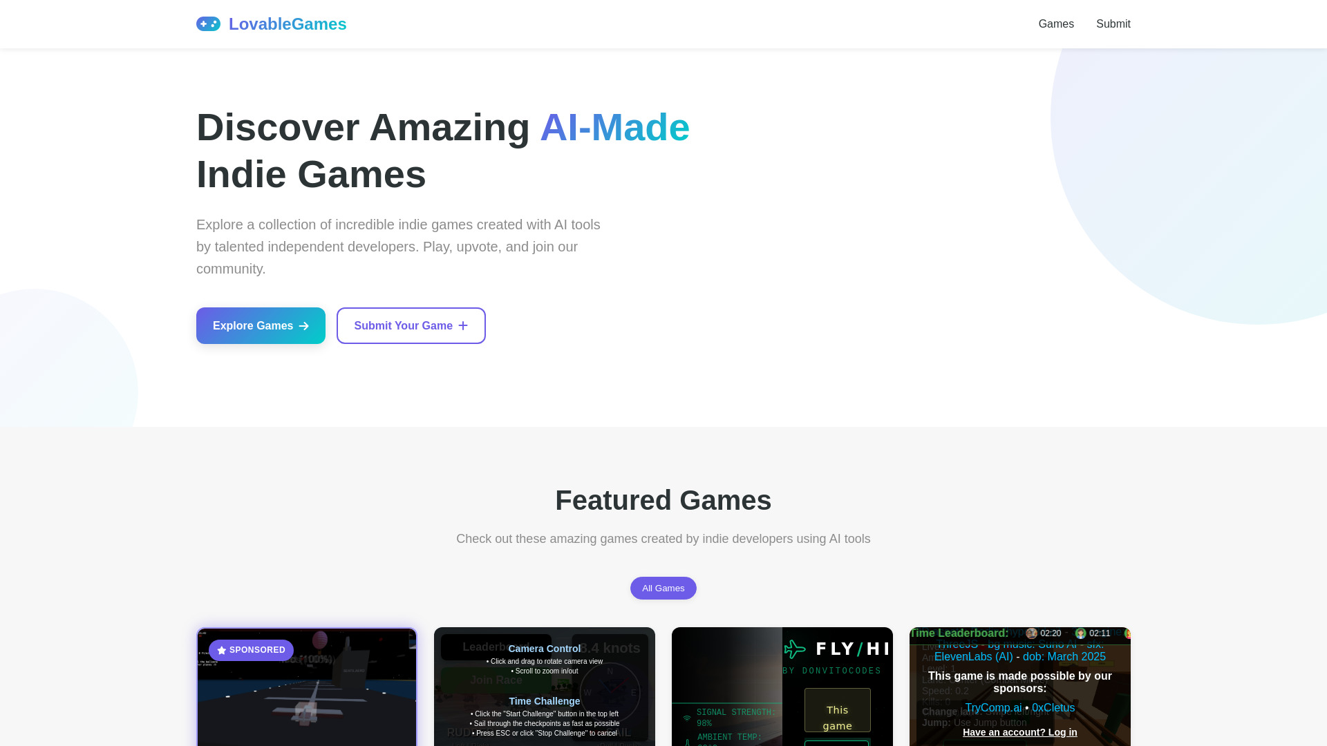 Lovable Games网页截图,Lovable Games网页快照