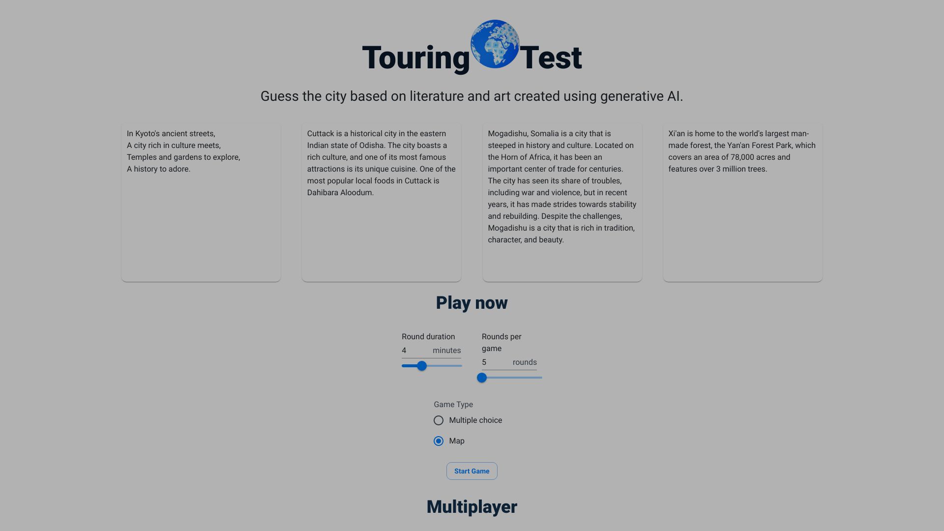 Touring Test网页截图,Touring Test网页快照