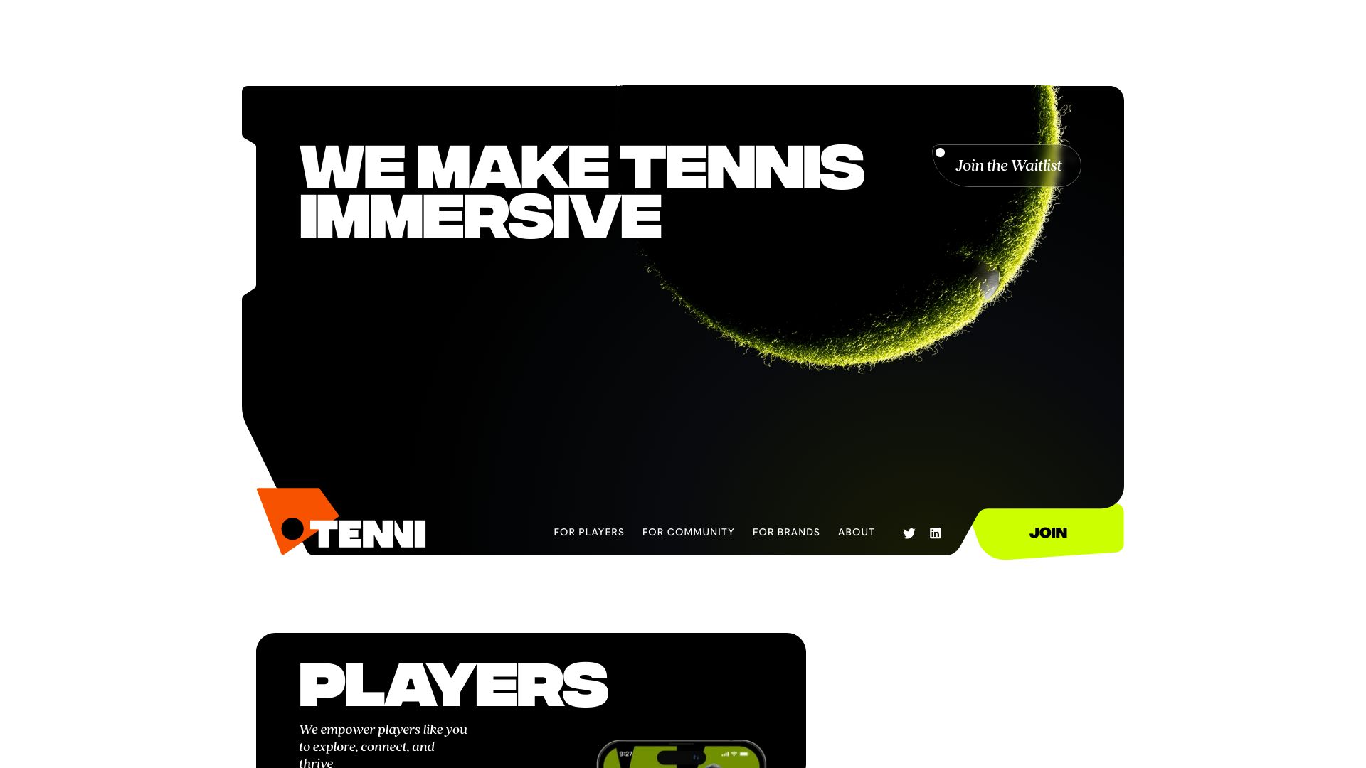 TENNI网页截图,TENNI网页快照