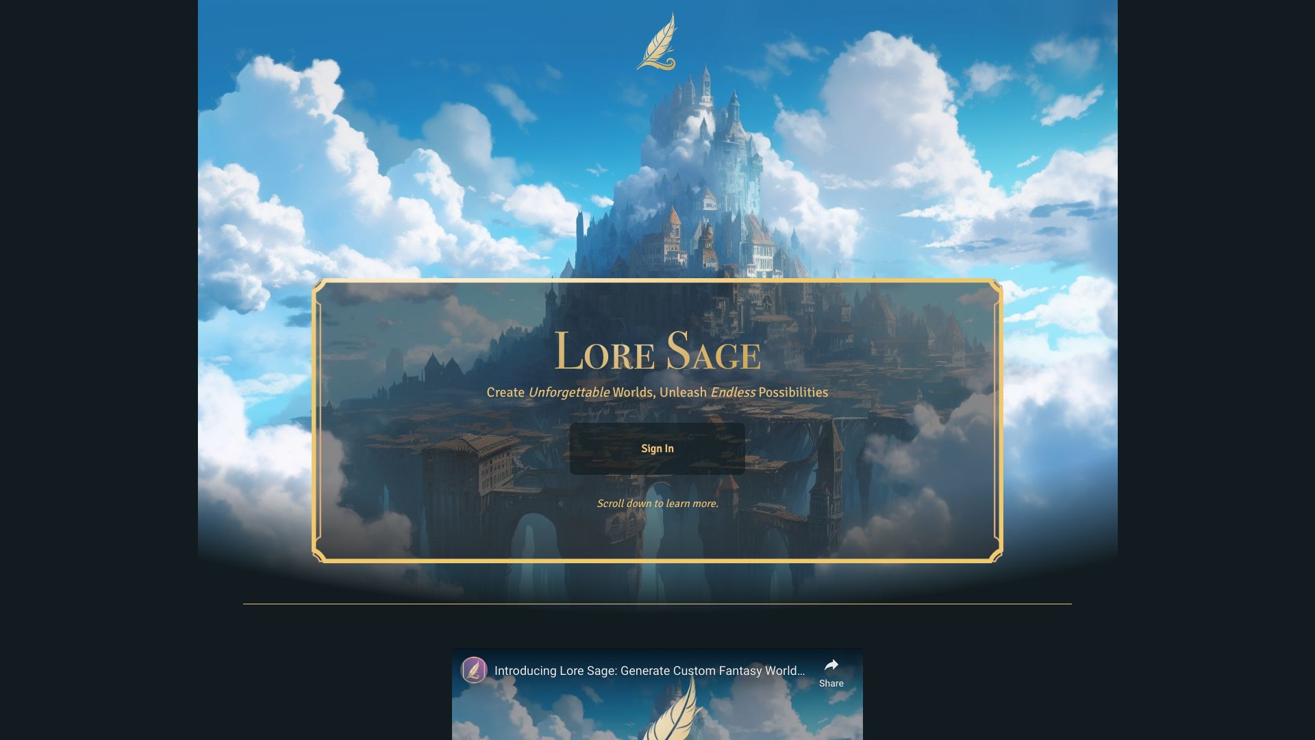 Lore Sage网页截图,Lore Sage网页快照