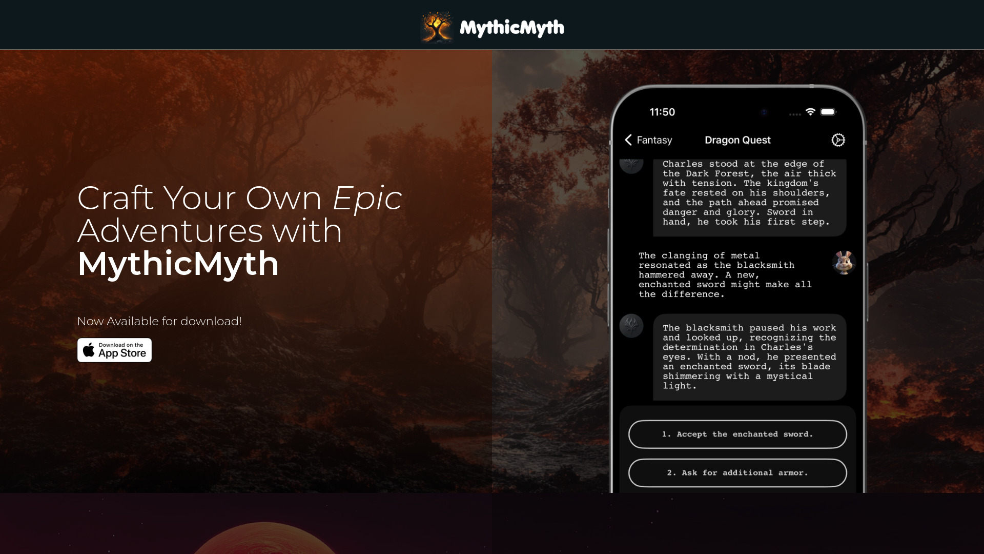 MythicMyth网页截图,MythicMyth网页快照