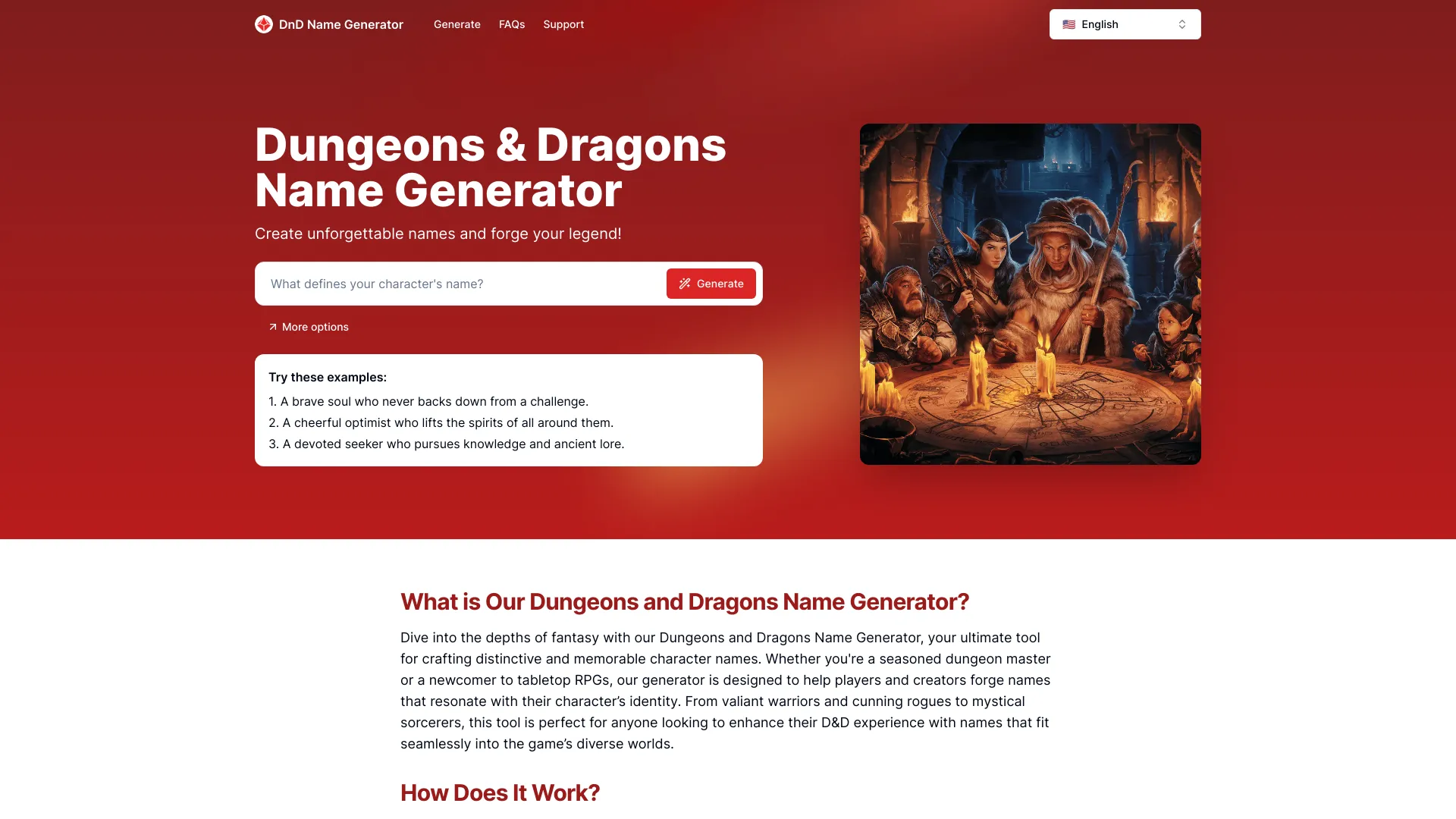 DnD Name Generator网页截图,DnD Name Generator网页快照
