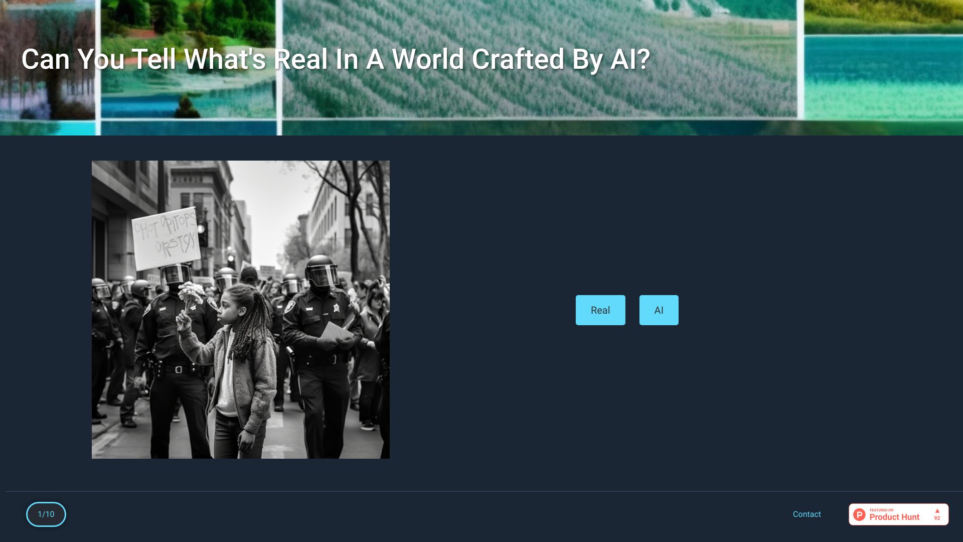Real Or AI网页截图,Real Or AI网页快照