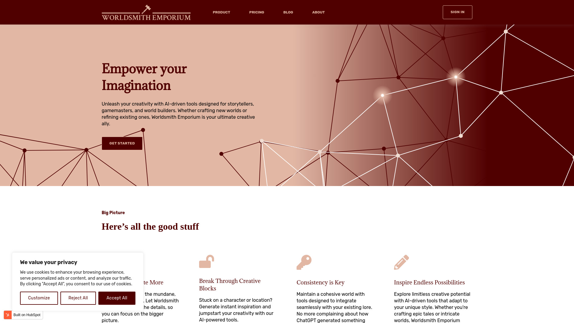 Worldsmith Emporium网页截图,Worldsmith Emporium网页快照