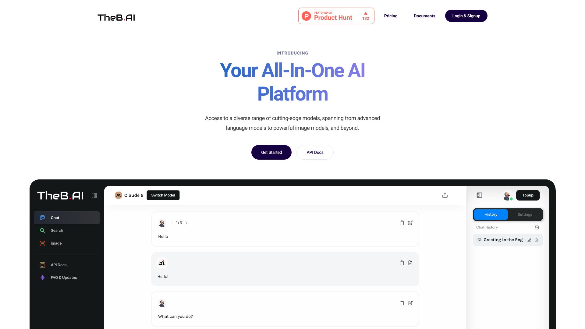 TheB.AI网页截图,TheB.AI网页快照