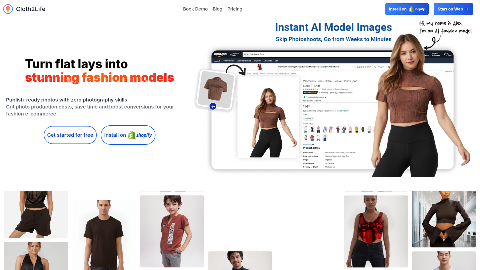 Cloth2Life网页截图,Cloth2Life网页快照