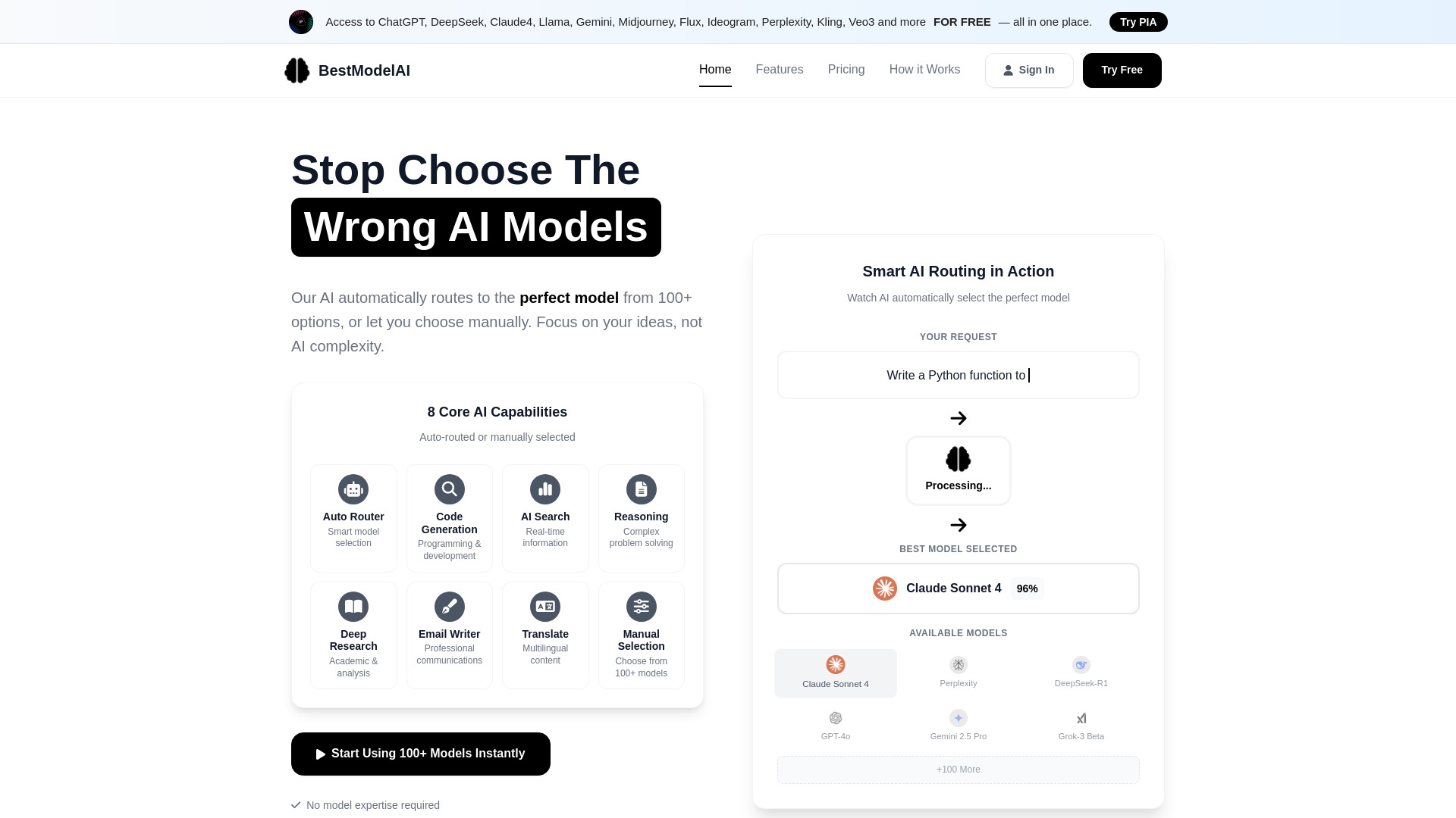 BestModelAI网页截图,BestModelAI网页快照